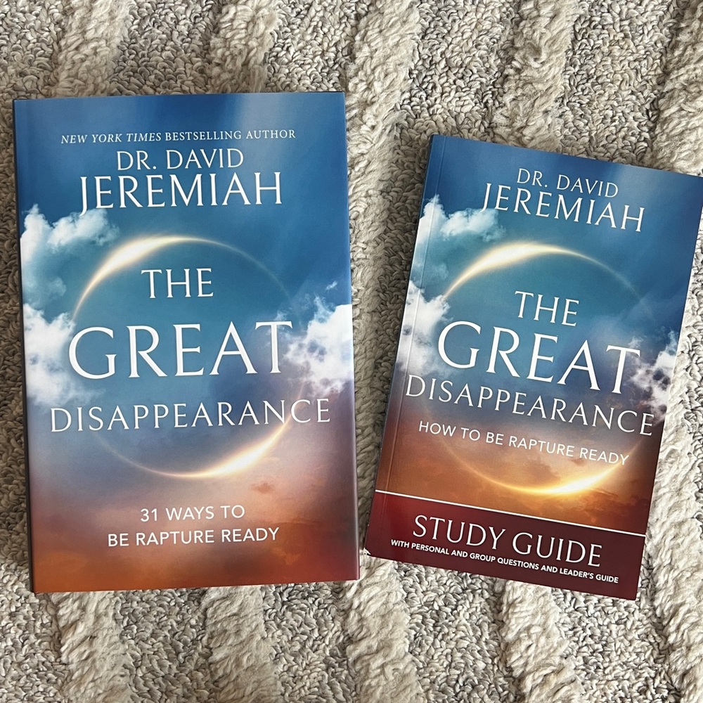 THE GREAT DISAPPEARANCE BOOK AND STUDY GUIDE ~ DAVID JEREMIAH